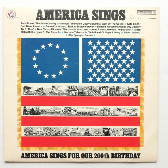 America Sings for Our 200th Birthday Vinyl LP Various Artists P 12706 Bicentenni - Picture 1 of 12